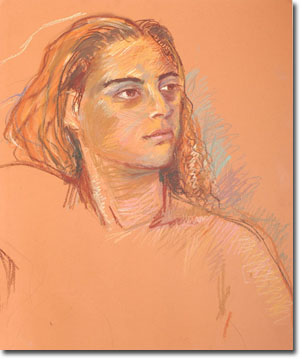 'Gabriella' 2004, pastel on paper 24" x 20"
