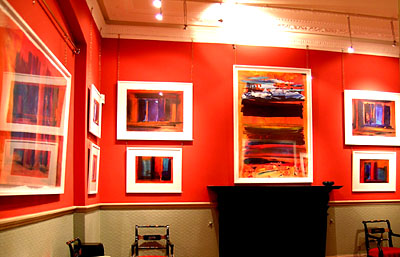 View of Prudence Walters' exhibition in the Red Gallery